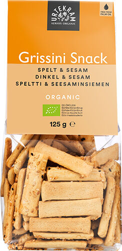 Urtekram Grissini snack spelt & sesam Ø - 125 g