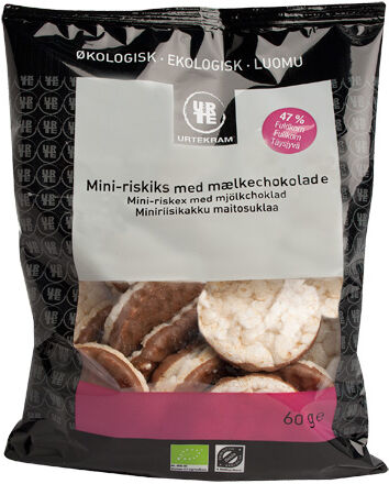 Urtekram Riskager mini m. mælkechokolade Ø - 60 g