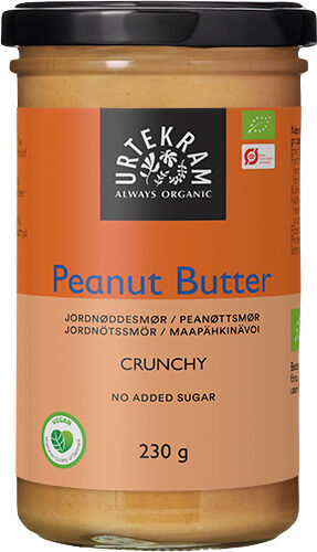 Urtekram Peanutbutter Crunchy Ø - 230 g