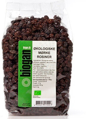 Biogan Rosiner Mørke Ø - 1 Kg