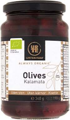 Urtekram Olives Kalamata U. Sten Ø - 340 g