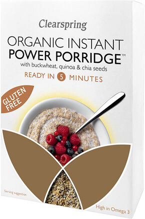 Clearspring Instant Power Porridge M Bokhvete, Quinoa Og Chia Ø - 160 Gram