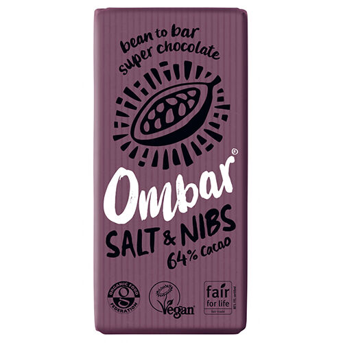 Ombar Salt & Kakaonibs 64% Kakao Ø - 70 g