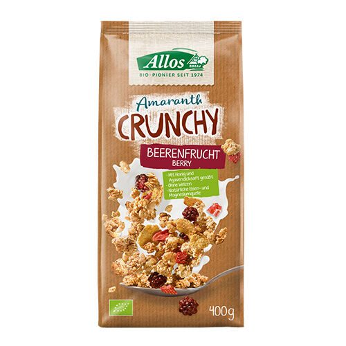 Allos Amaranth Crunchy Müsli Red Fruit, Wild Berry Ø - 400 g