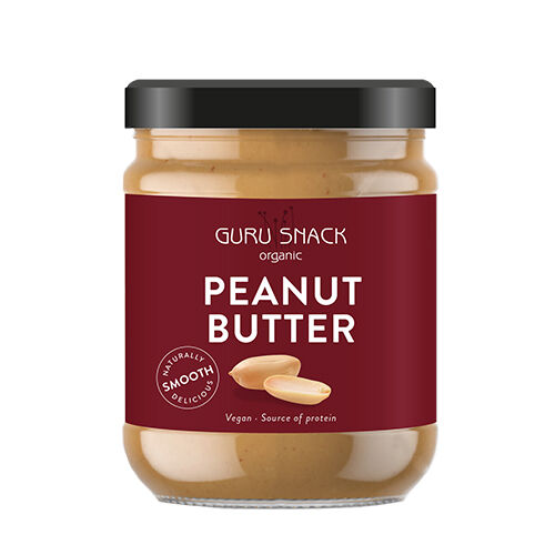 Guru Snack Peanutbutter Smooth Ø - 500 g