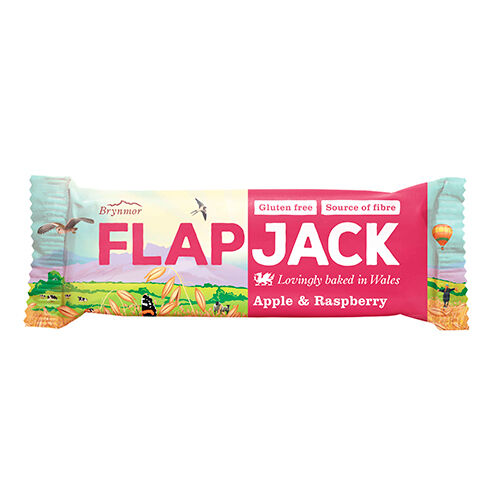 9Brand Foods Flapjack Eple Og Bringebær - 80 g
