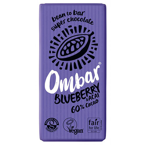 Ombar Bar Med Acai Og Blåbær Ø - 35 Gram - 1 Bare