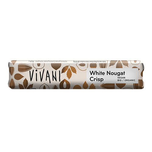 Vivani Hvid Nougat Bar Ø - 35 g