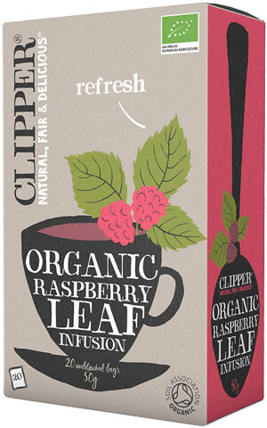 Clipper Relaxing Infusion Tea, Raspberry Leaf Ø - 20 Poser