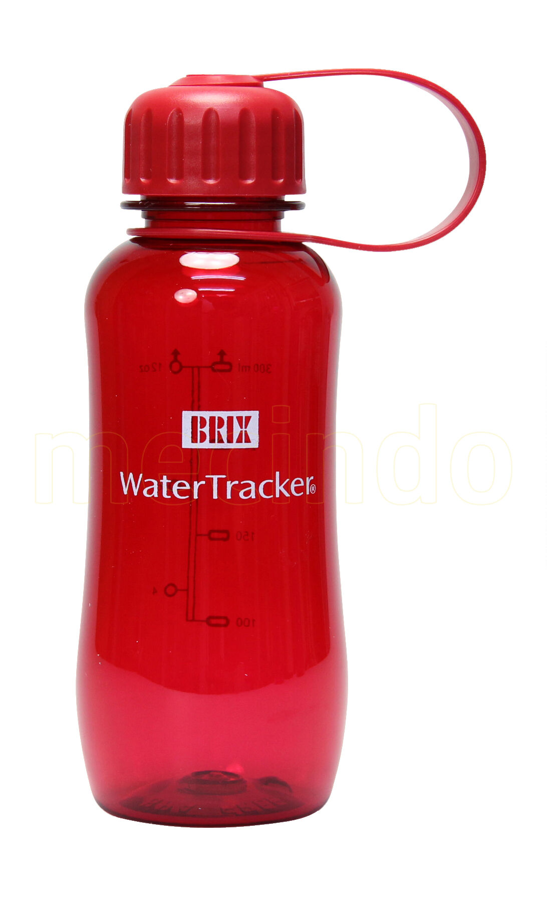 BRIX WaterTracker 0,3 L Red BPA-fri drikkeflaske af Tritan - 1 stk