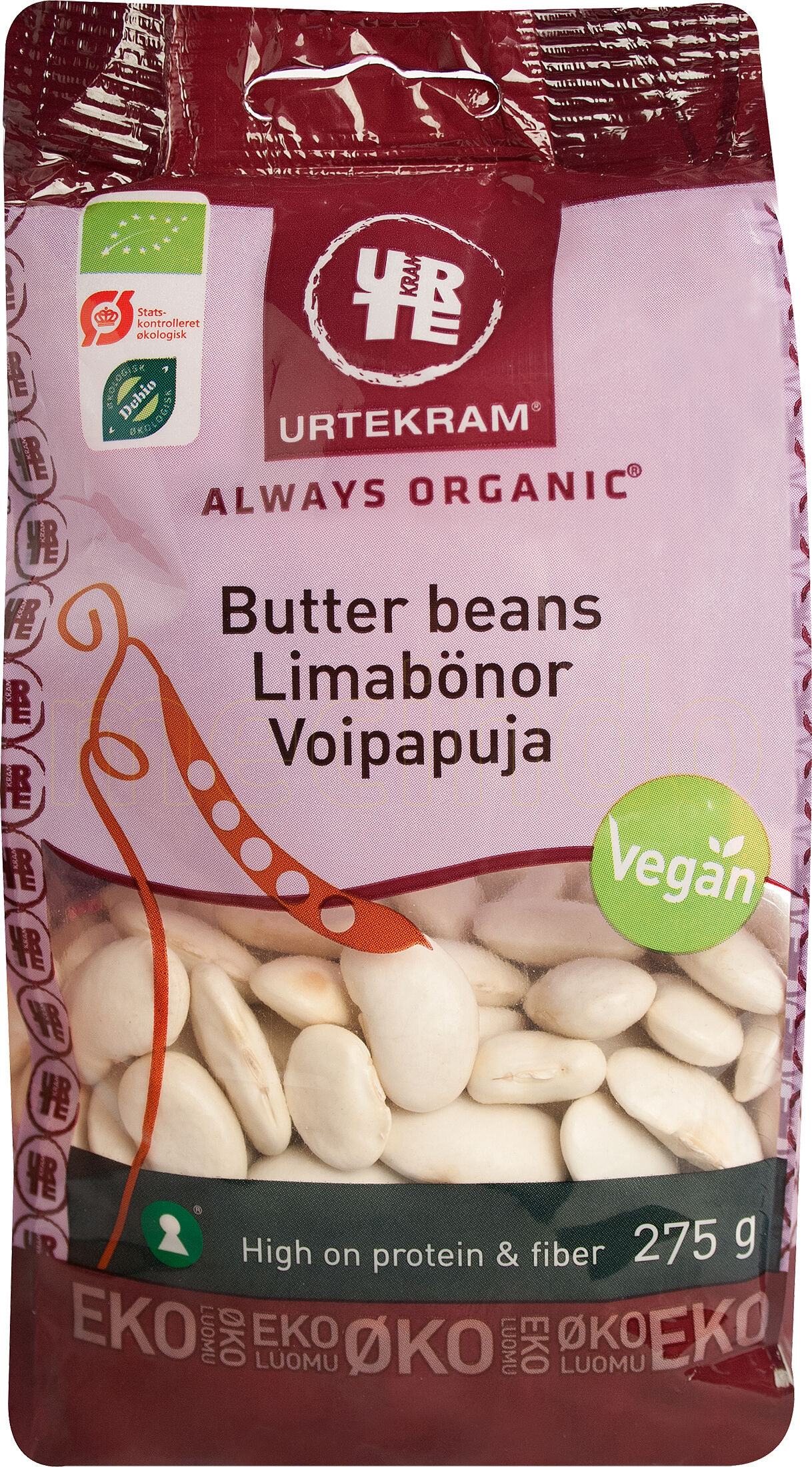 Urtekram Butter Beans Ø - 275 g