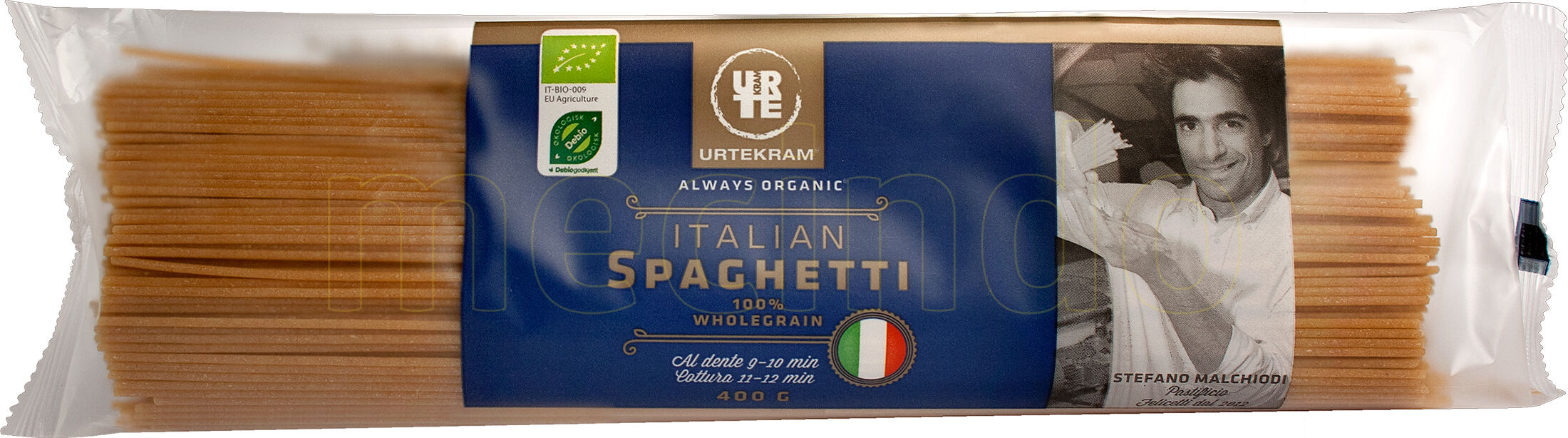 Urtekram Spaghetti Fullkorn, Økologisk - 400 g