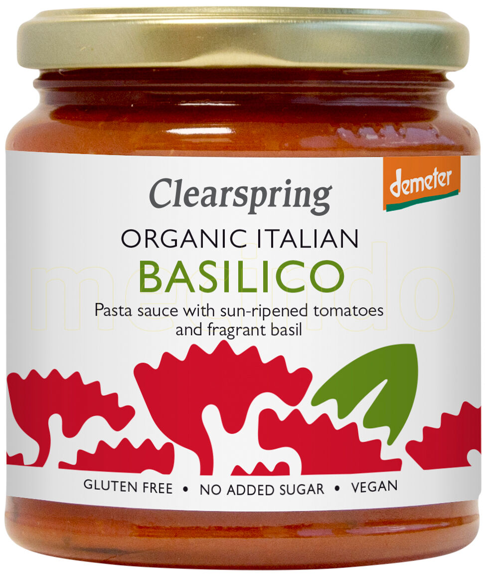 Clearspring Pasta Sauce Basilikum Ø - 300 g