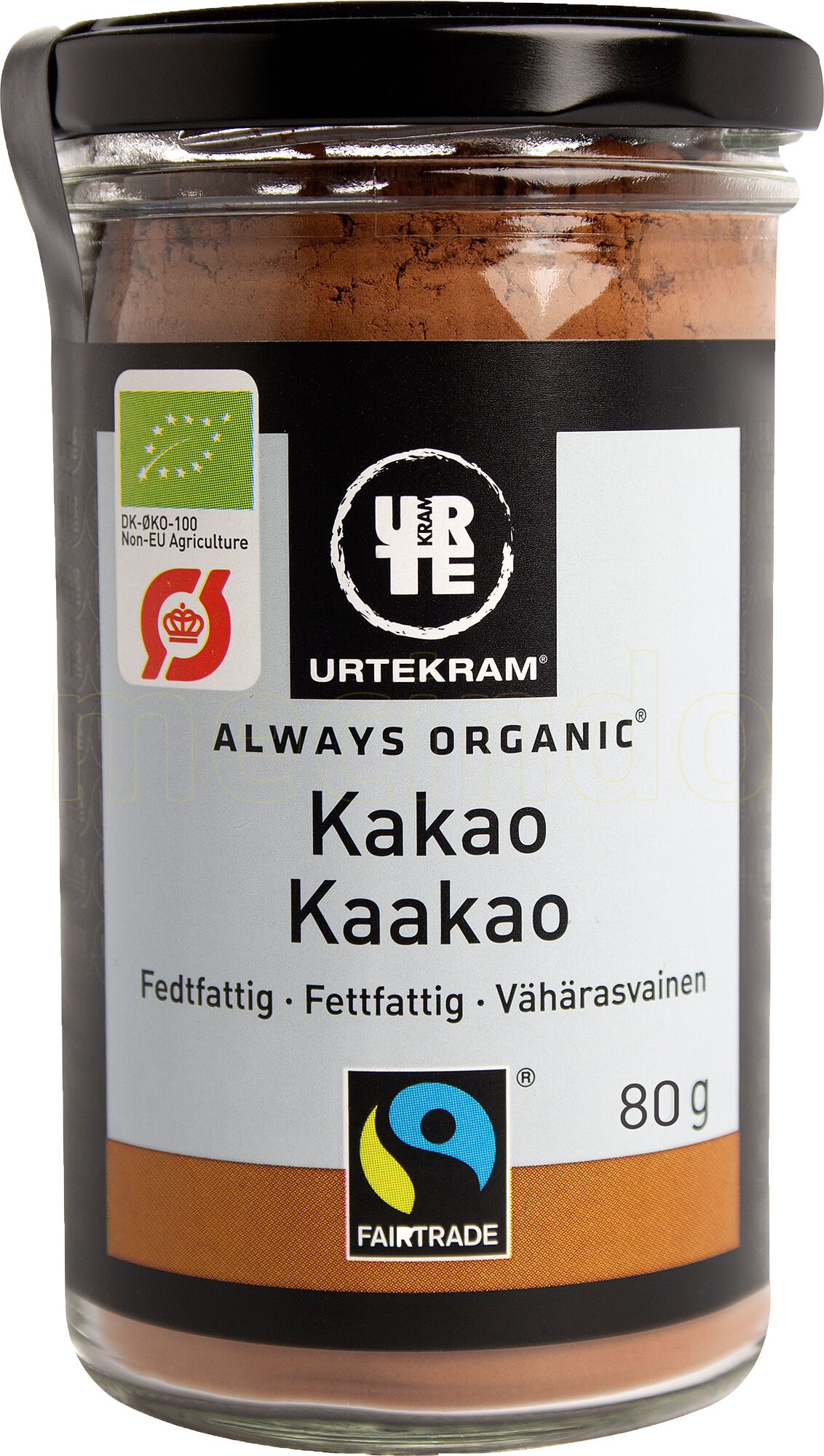 Urtekram Kakao fairtrade 10-12% Ø - 80 g