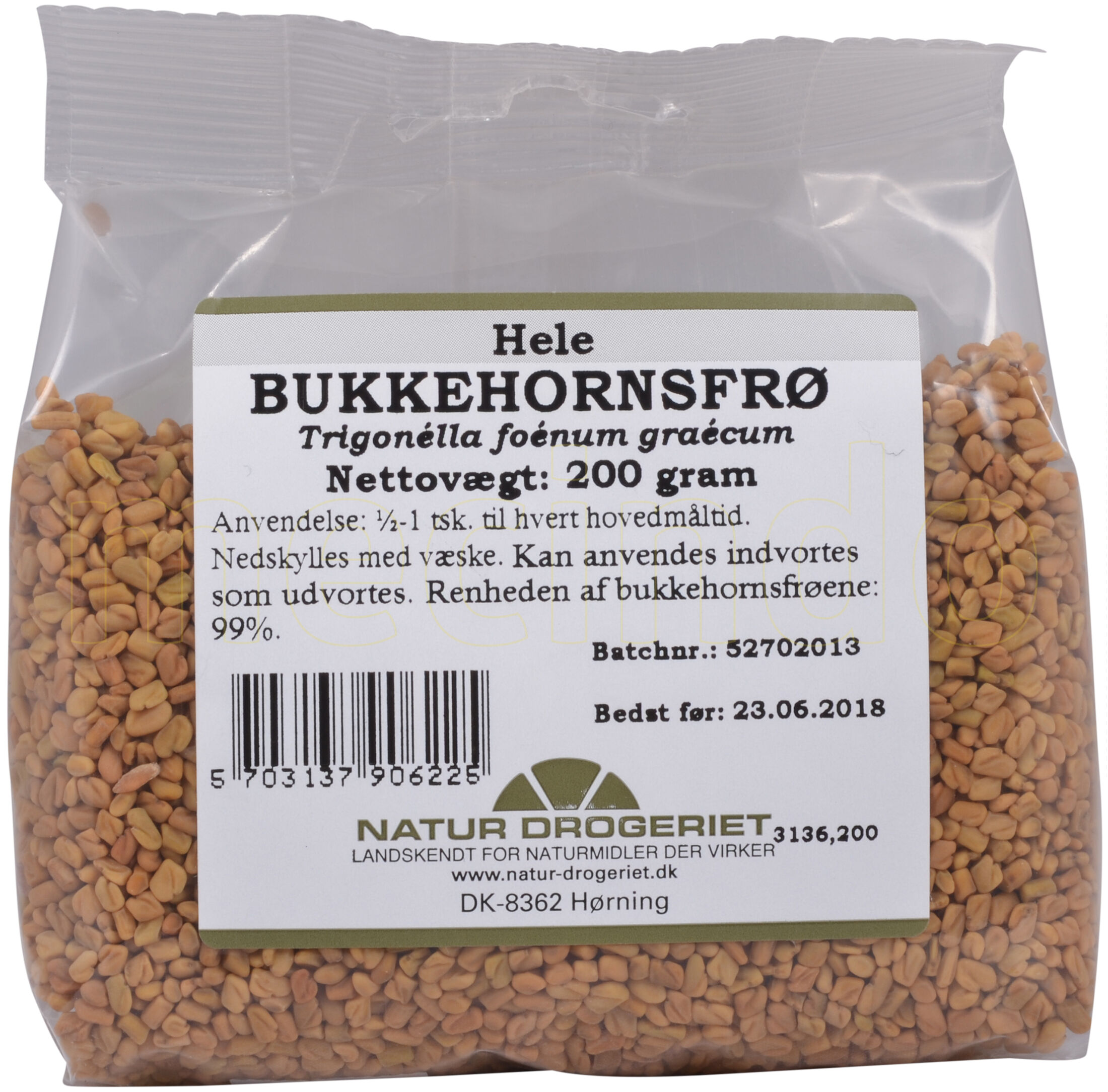 Natur Drogeriet Natur-Drogeriet Bukkehornsfrø Hele - 200 g