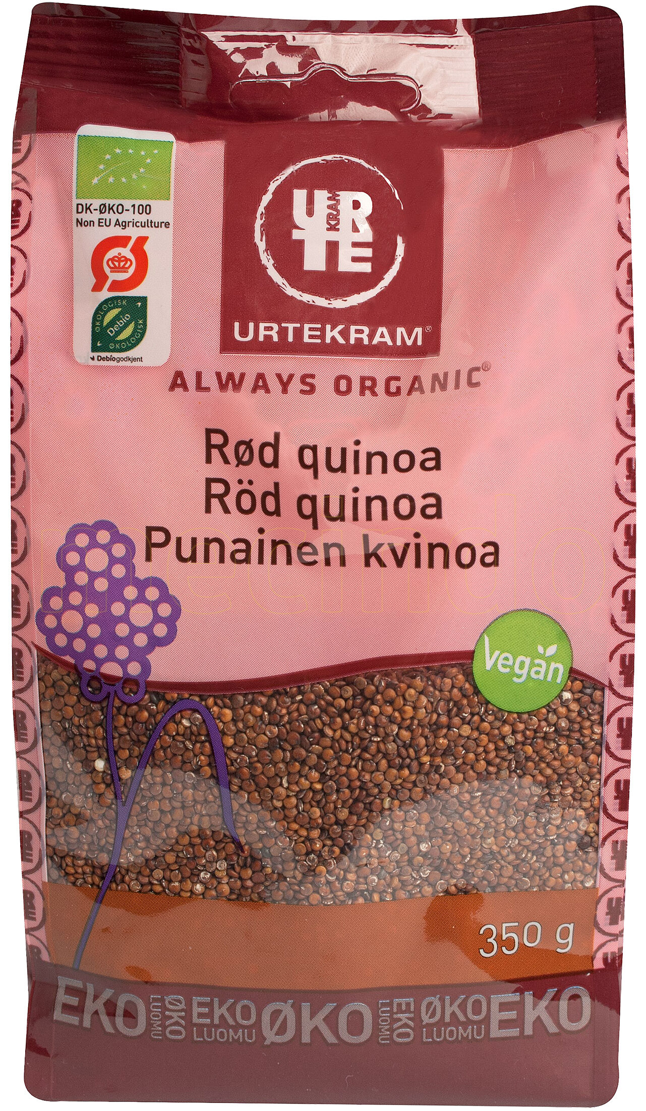 Urtekram Quinoa Rød Ø - 350 g