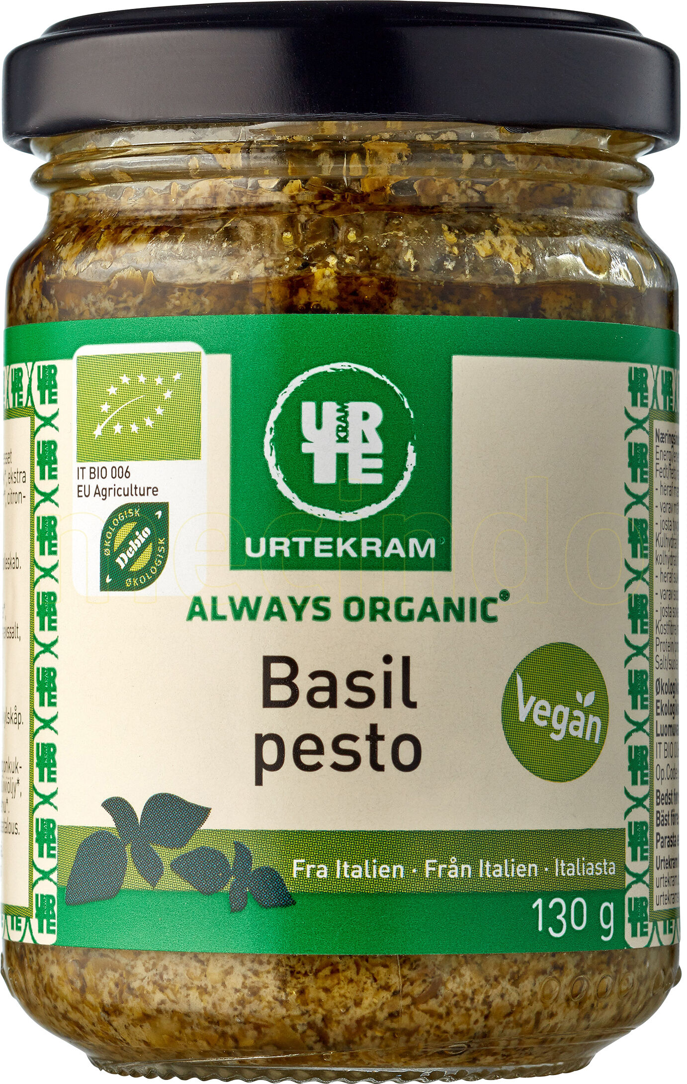 Urtekram Grønn Pesto Ø - 130 g