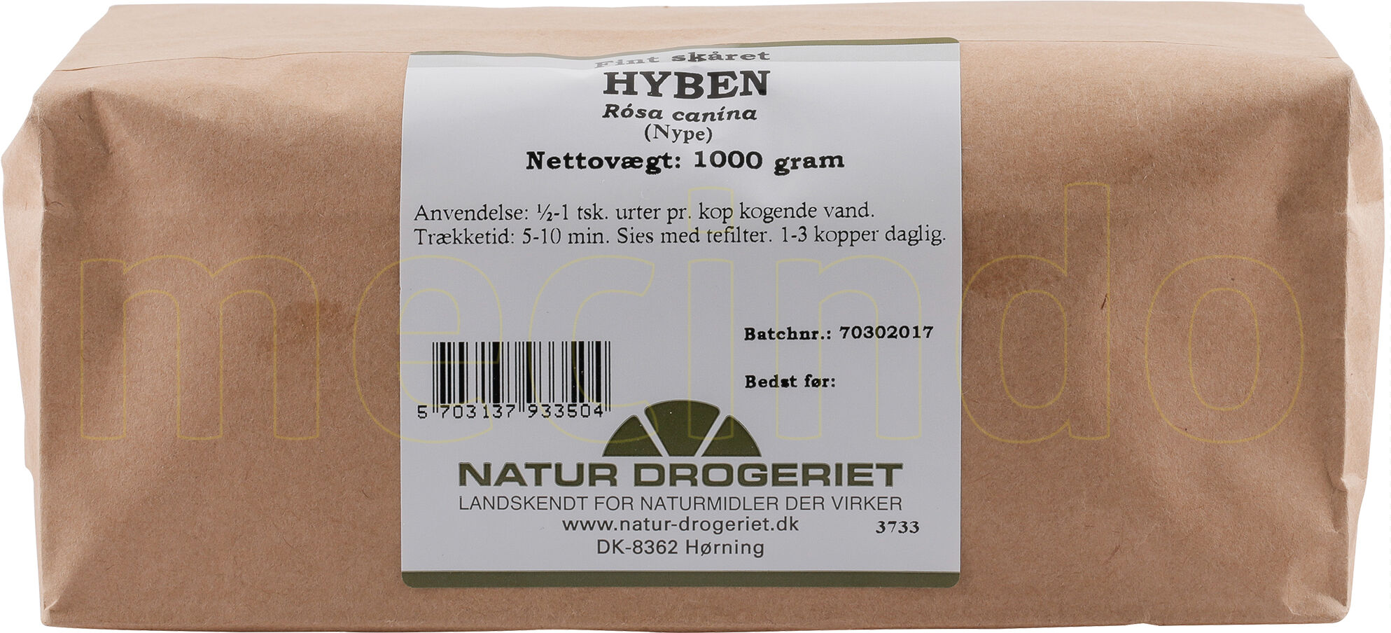 Natur Drogeriet Natur-Drogeriet Hyben Fint Skåret Lys - 1 Kg