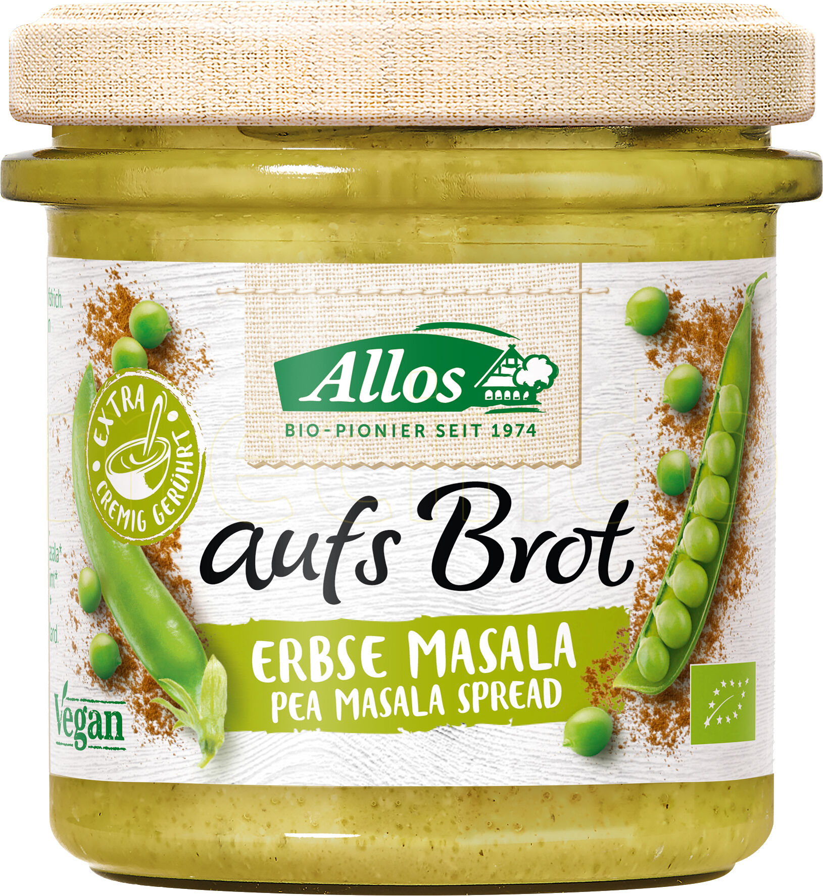 Allos Smørepålegg Aufs Brot Erter Masala Ø - 140 g