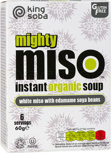 Clearspring Instant Miso Suppe Edamame Bønner Ø - 60 g