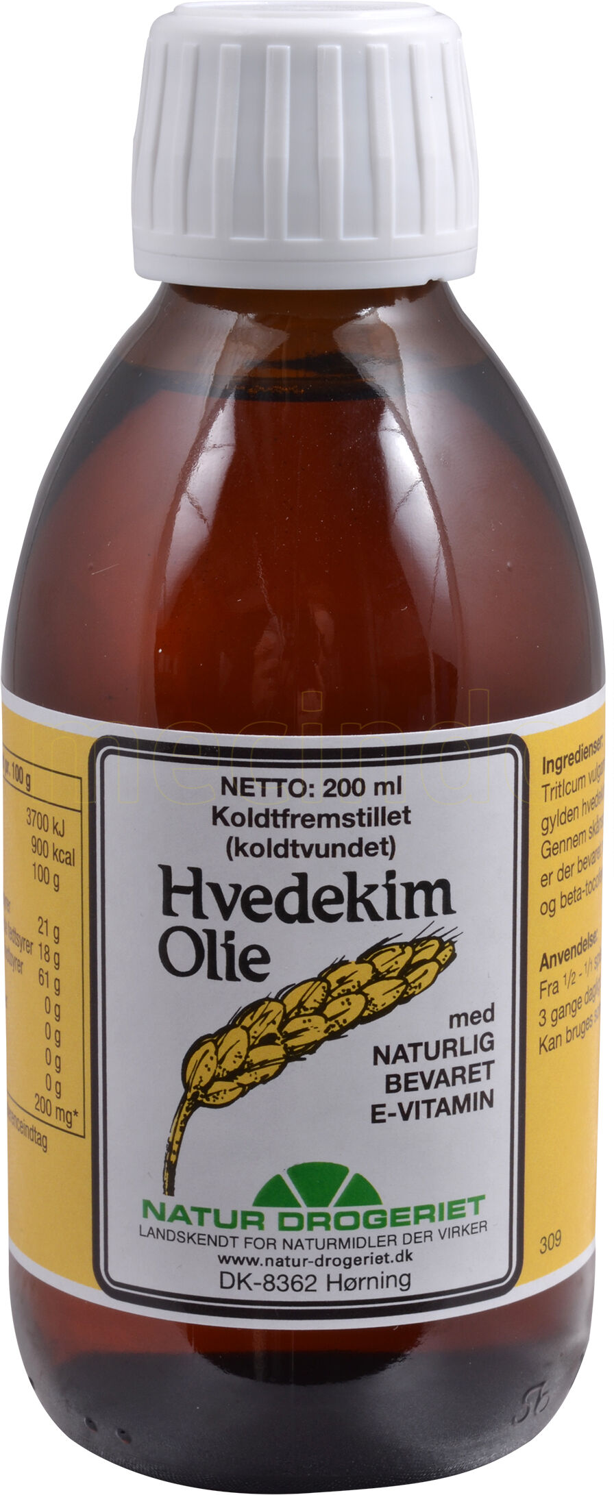 Natur Drogeriet Natur-Drogeriet Hvedekimolie 100% Ren - 200 ml