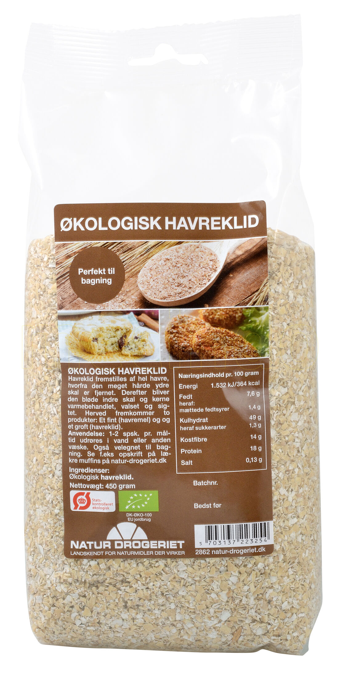 Natur Drogeriet Natur-Drogeriet Havreklid Ø - 450 g