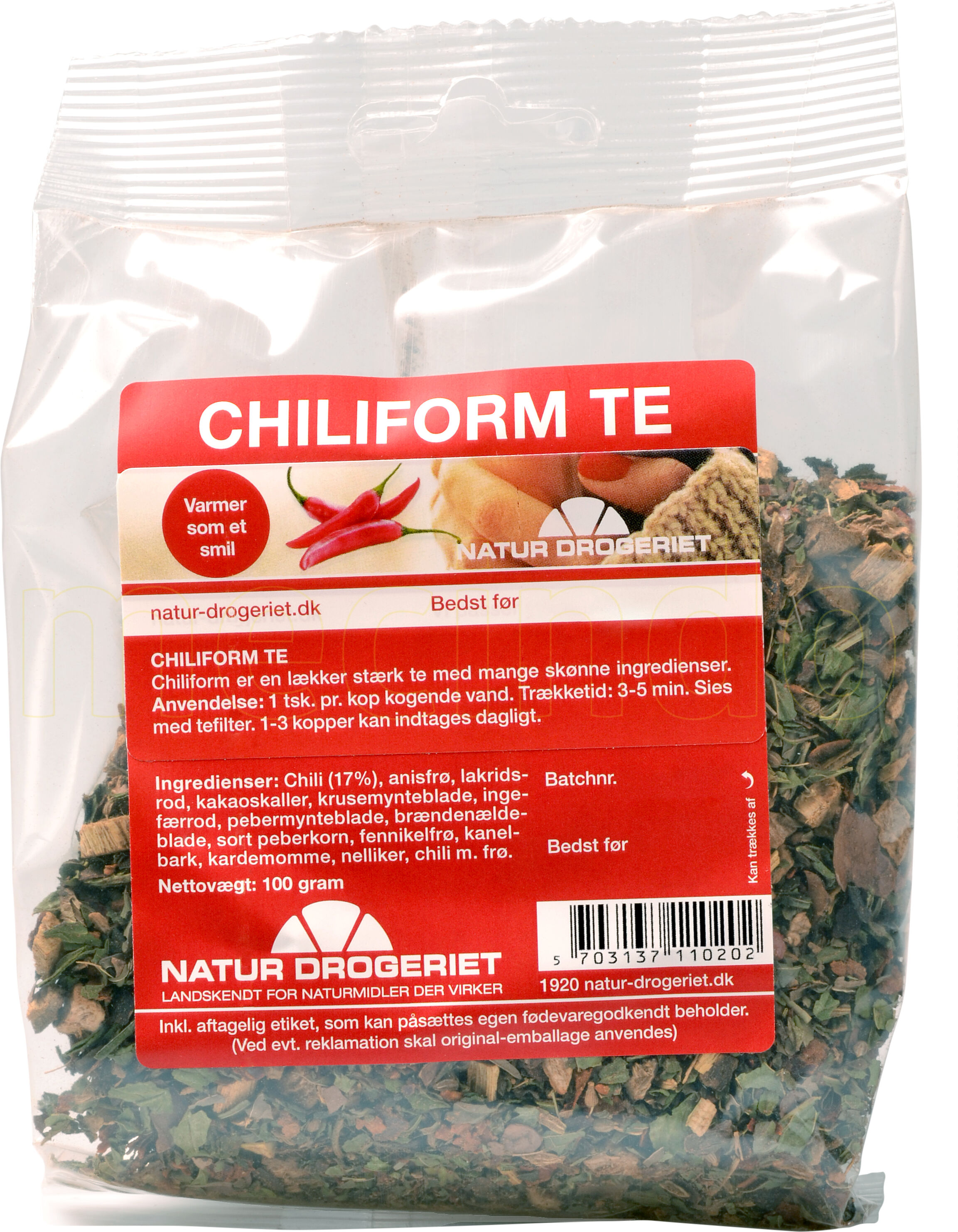 Natur Drogeriet Natur-Drogeriet Chili Form Te - 100 g