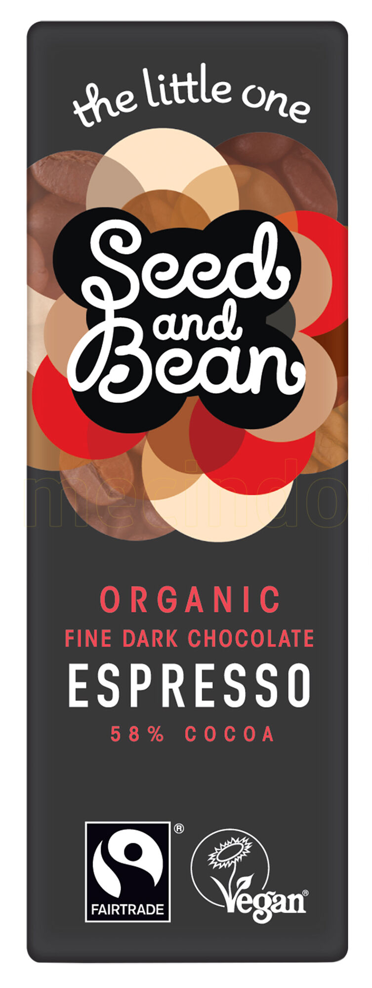 Seed & Bean Mørk Chokolade 58% Espresso Ø - 25 g