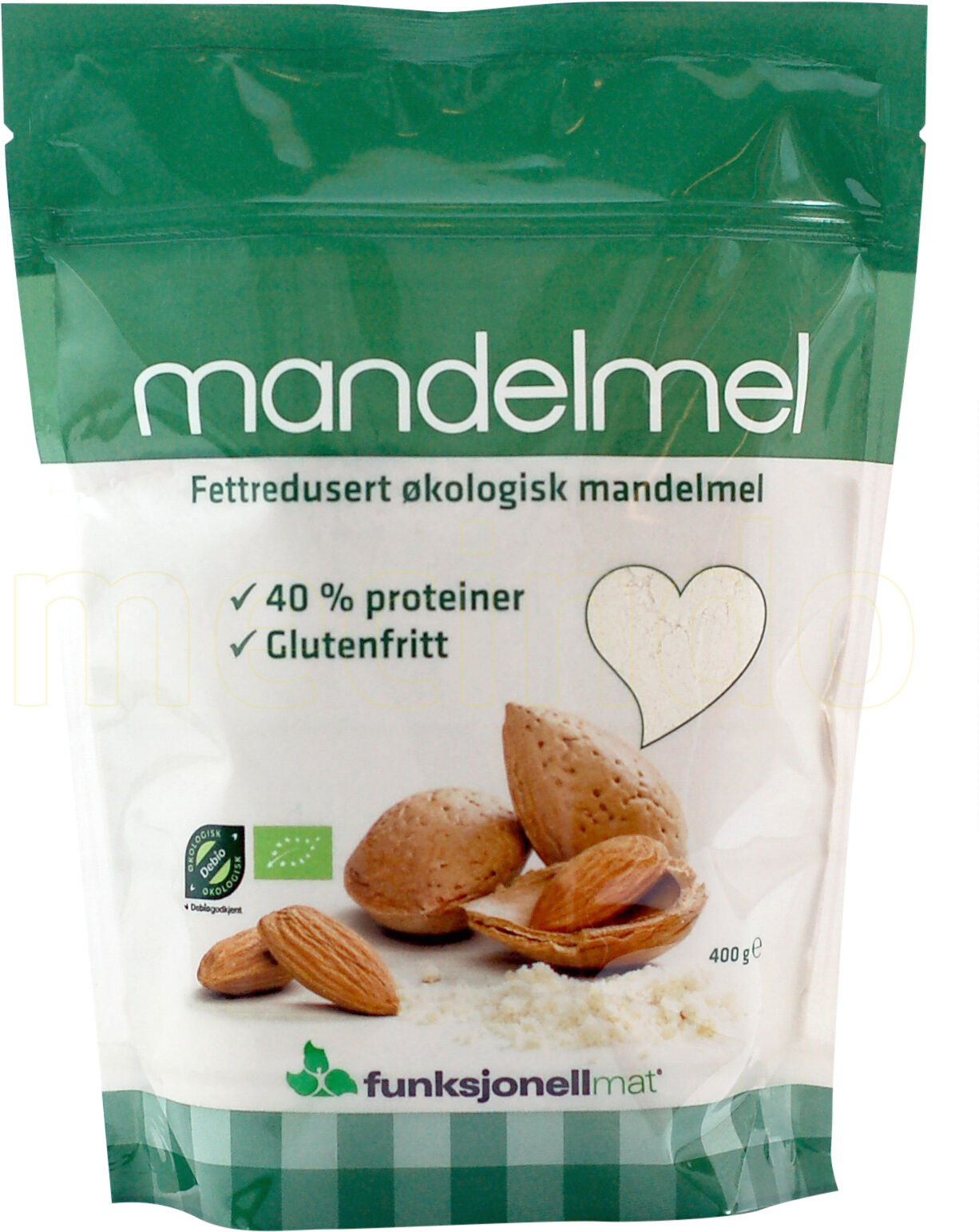 Funksjonell Mat Mandelmel fedtreduceret Ø - 400 g