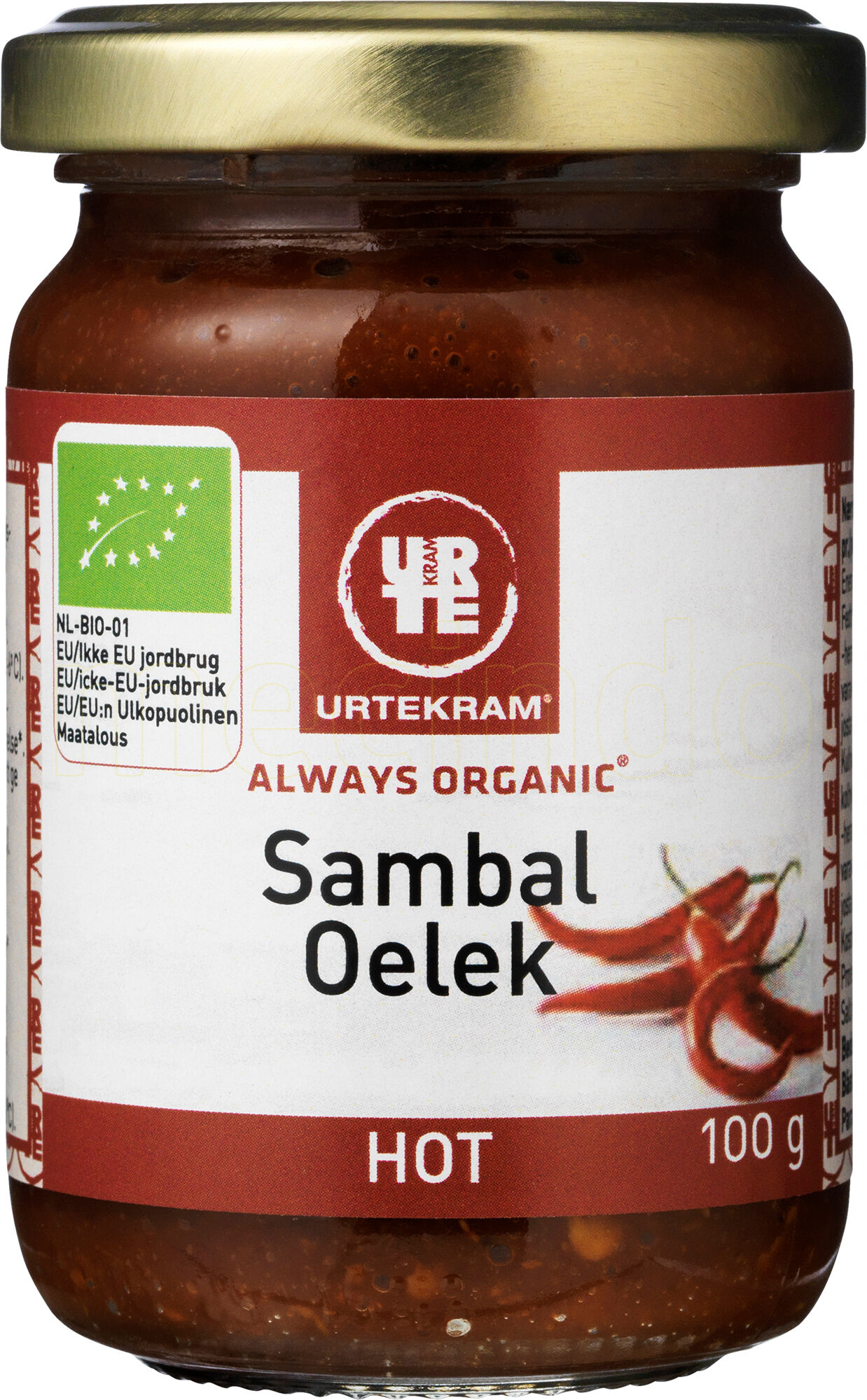 Urtekram Sambal Oelek Ø - 100 g