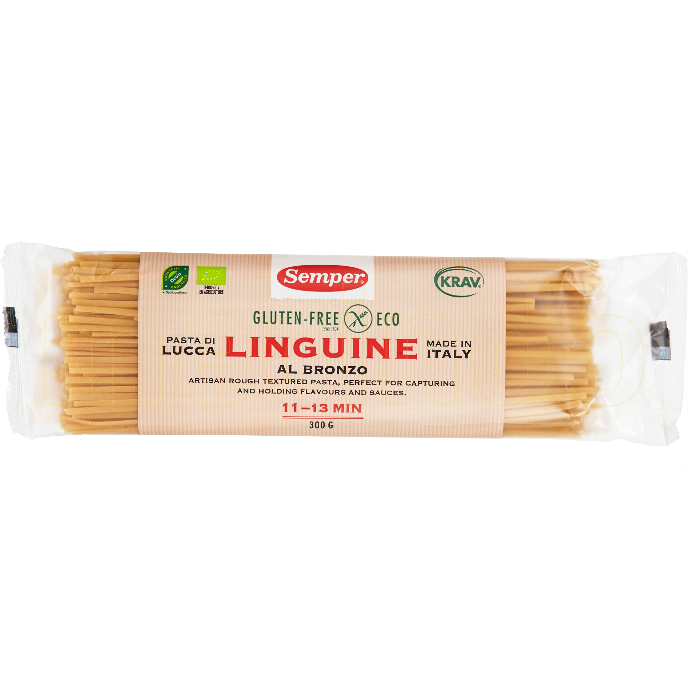 Semper Spaghetti fuldkorn glutenfri Ø Semper - 300 g