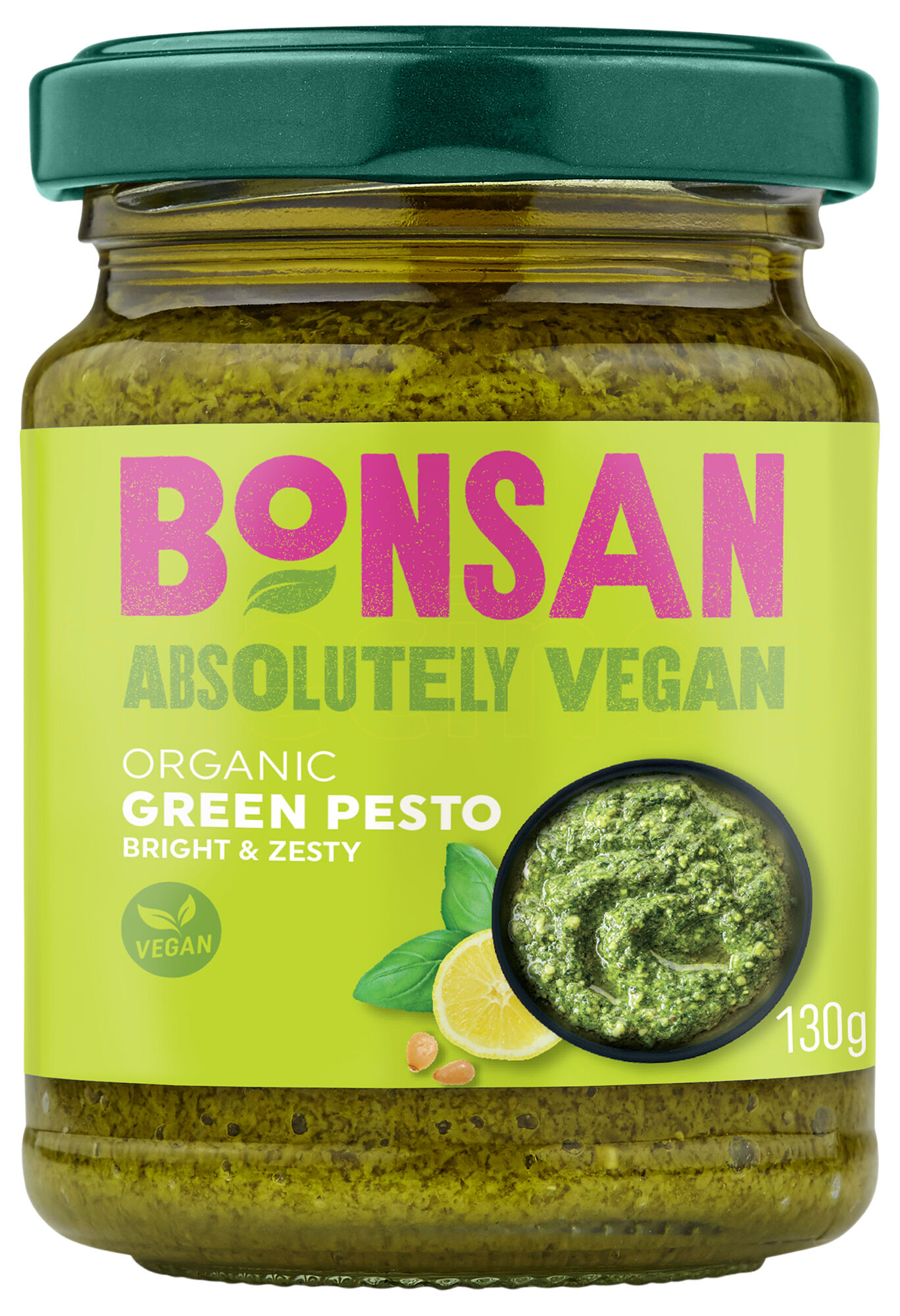 Bonsan Grøn Pesto Ø - 130 g