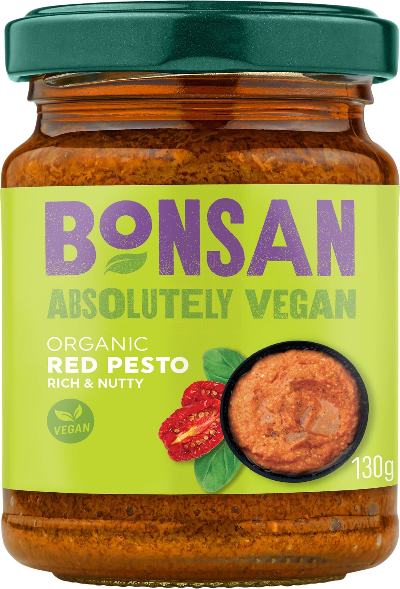 Bonsan Rød Pesto Ø - 130 g