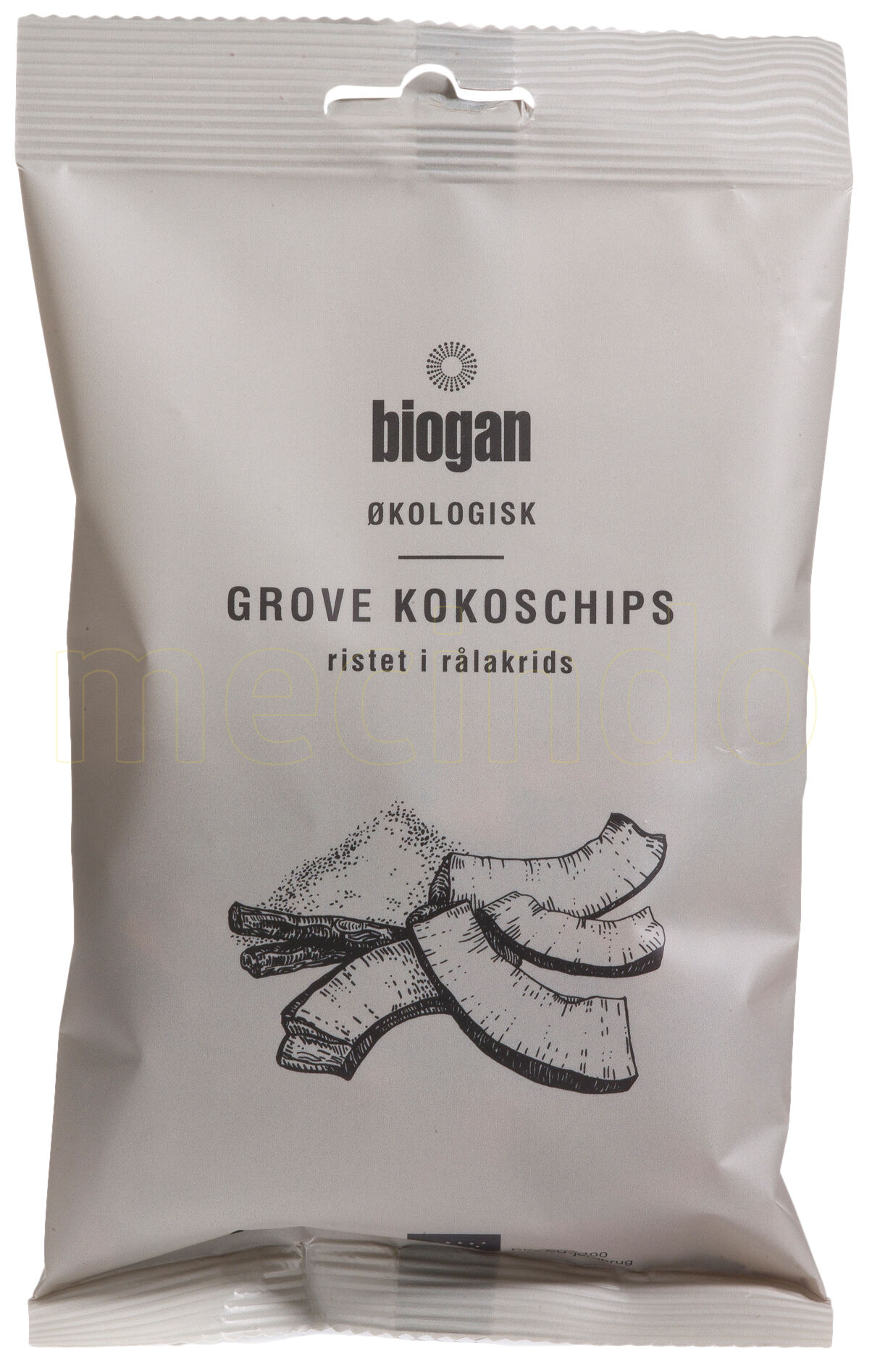 Biogan Kokoschips Ristet I Rålakris Grove - 80 g