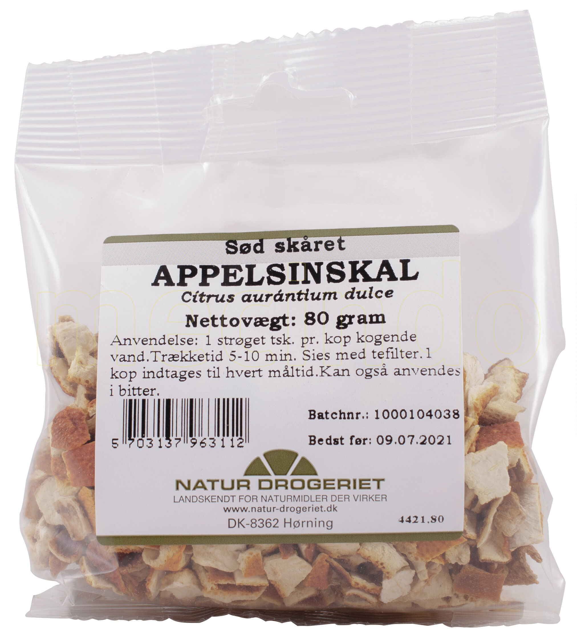 Natur Drogeriet Natur-Drogeriet Appelsinskal Skåret - 80 g