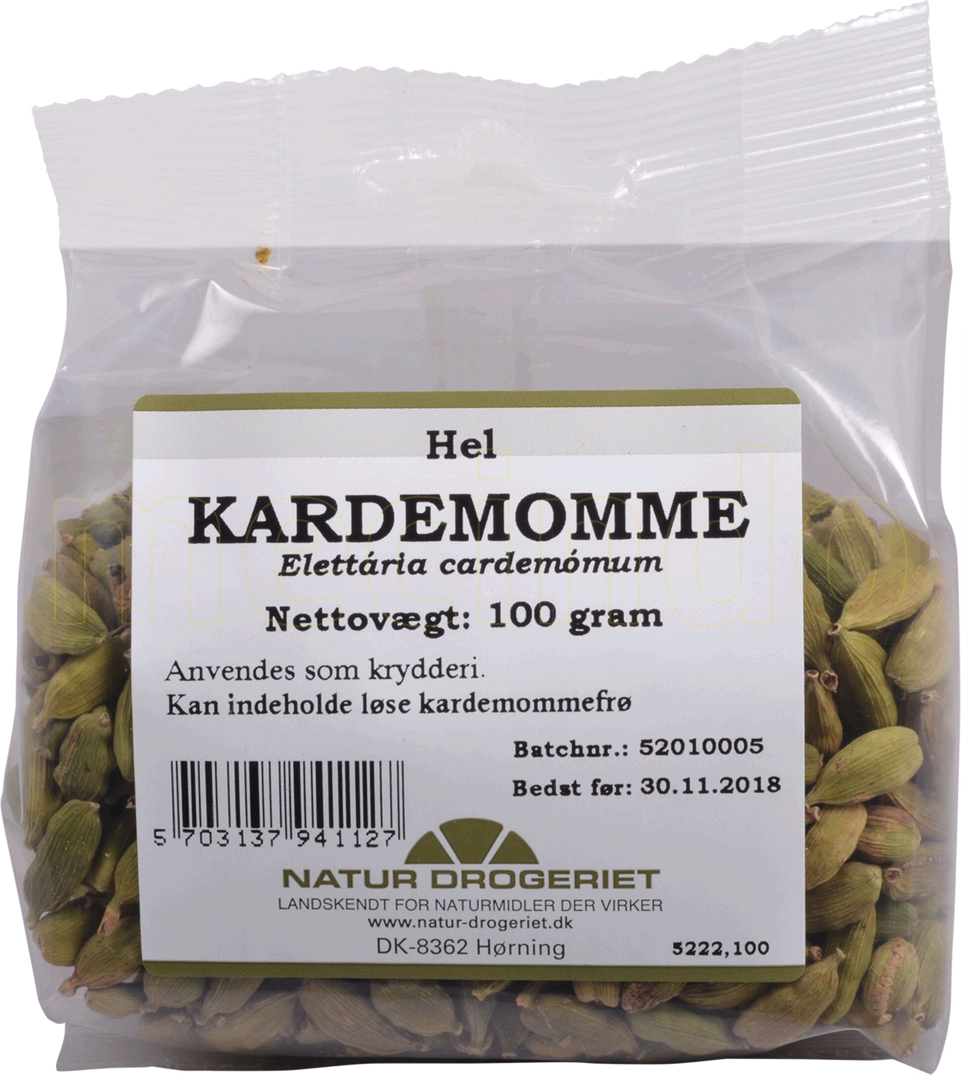 Natur Drogeriet Natur-Drogeriet Kardemomme Hel Grøn - 100 g