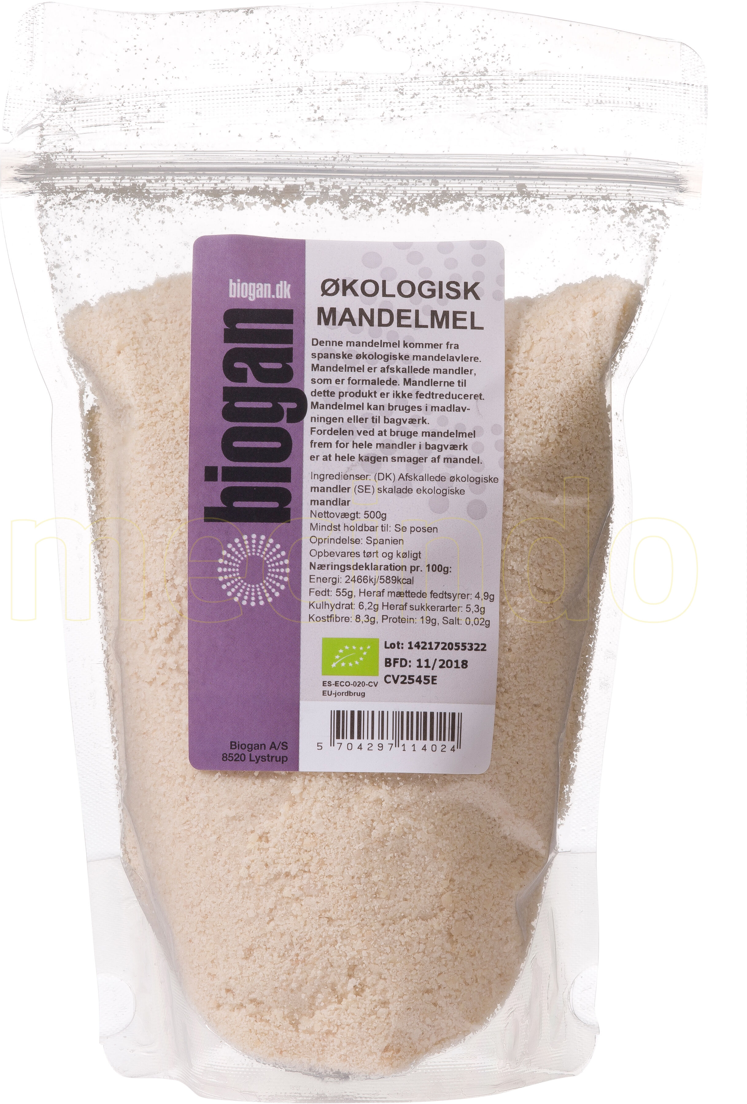 Biogan Mandelmel Ø - 500 g