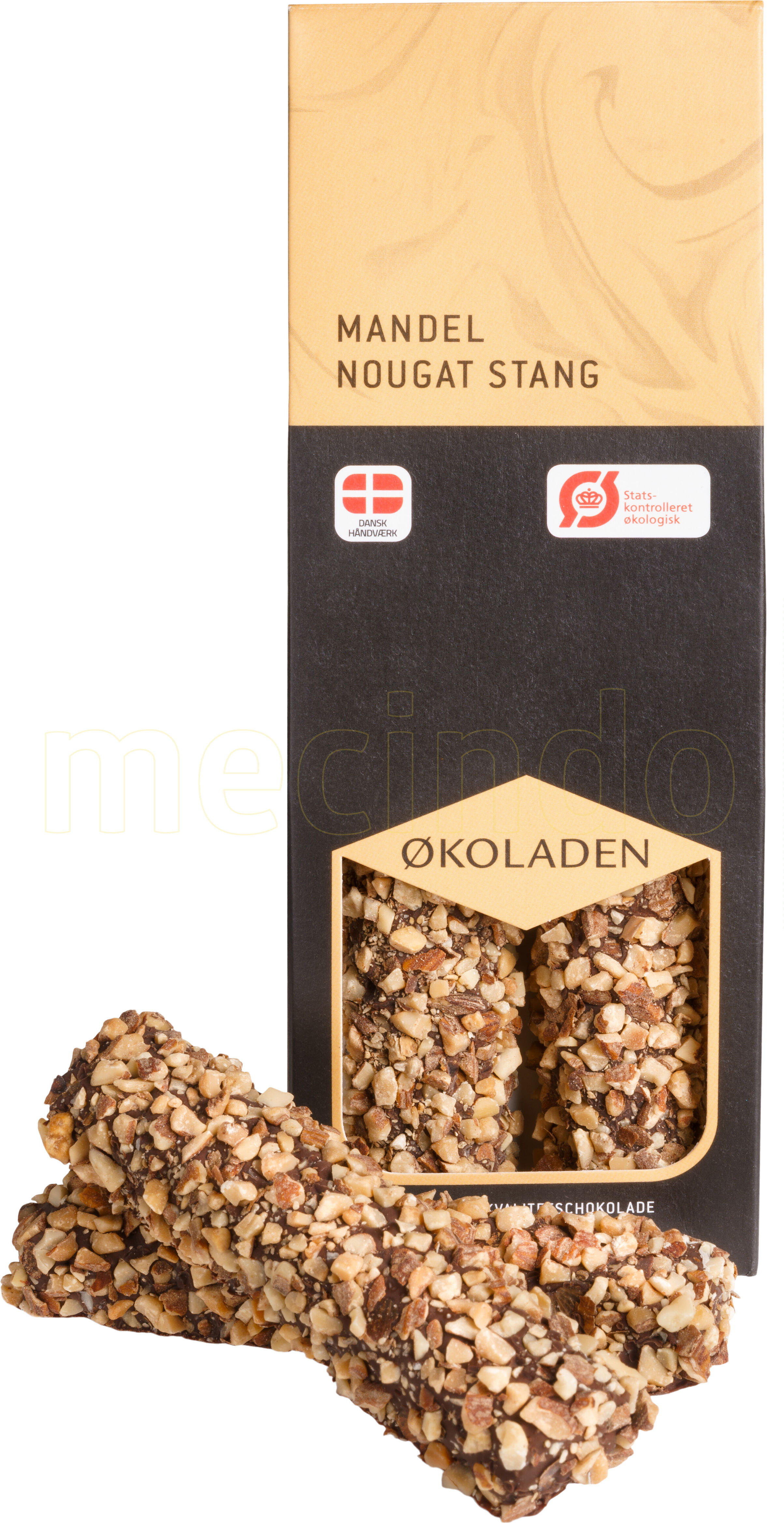 Økoladen Mandel Nougat Stang Ø Innholder - 75 g