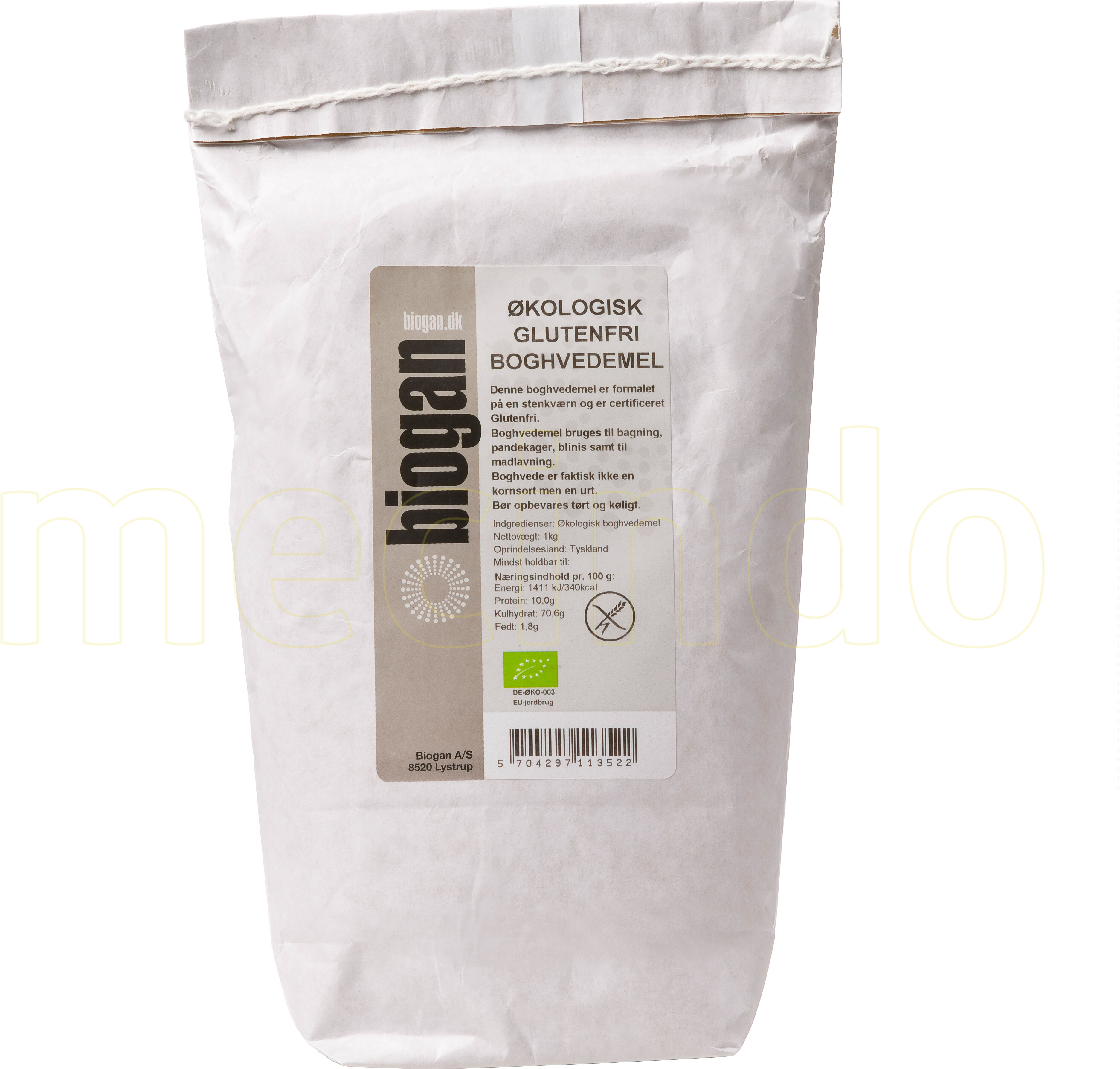 Biogan Bokhvetemel Glutenfri Ø - 1 Kg