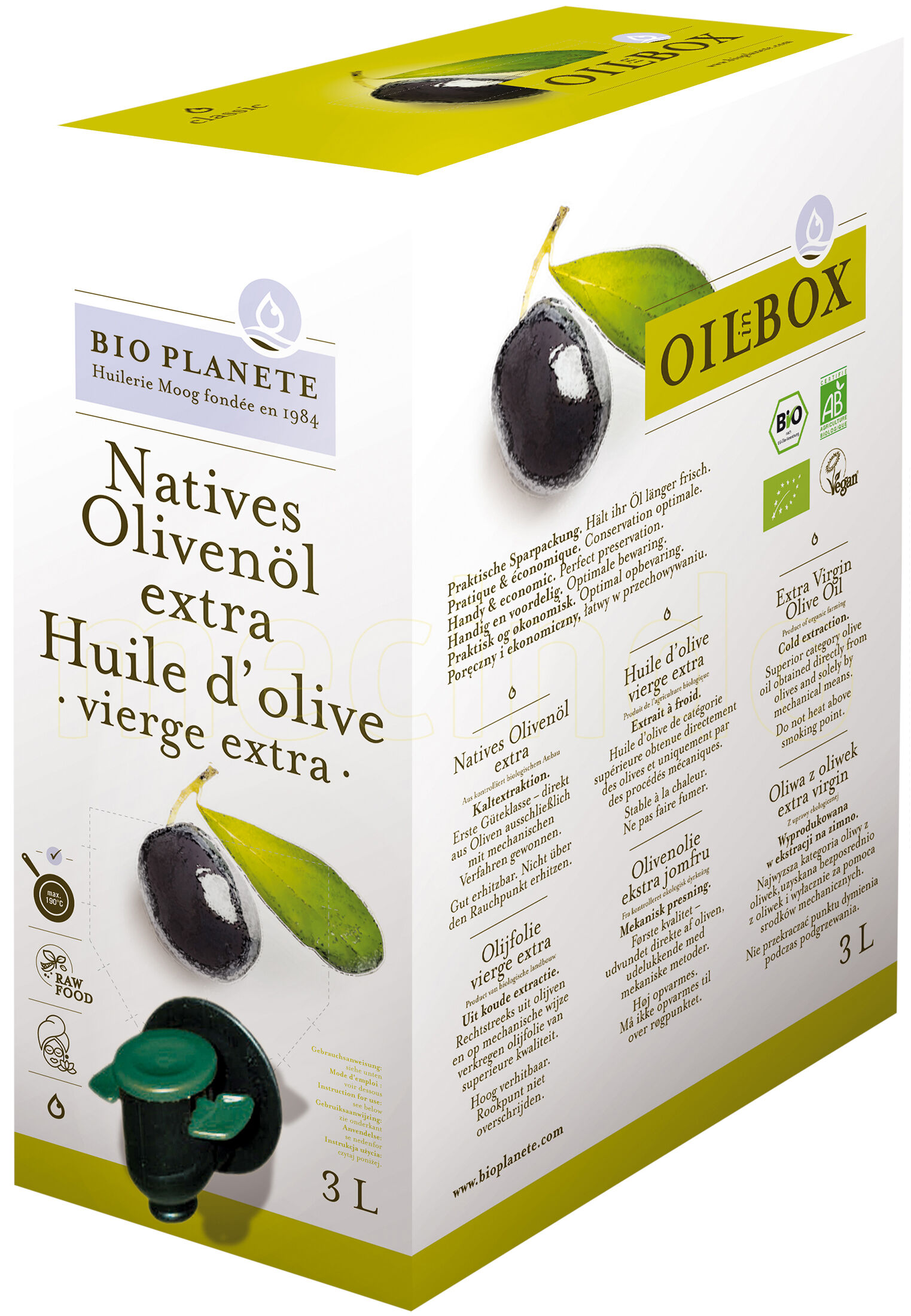 Biogan Olivenolie Ø - 3 Liter