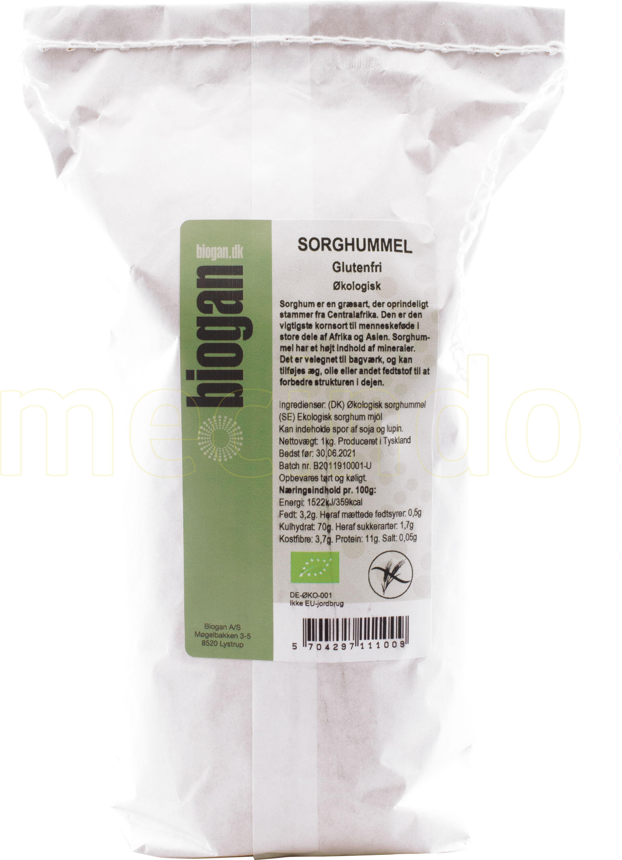 Biogan Sorghum Mel Glutenfri Ø - 1 Kg