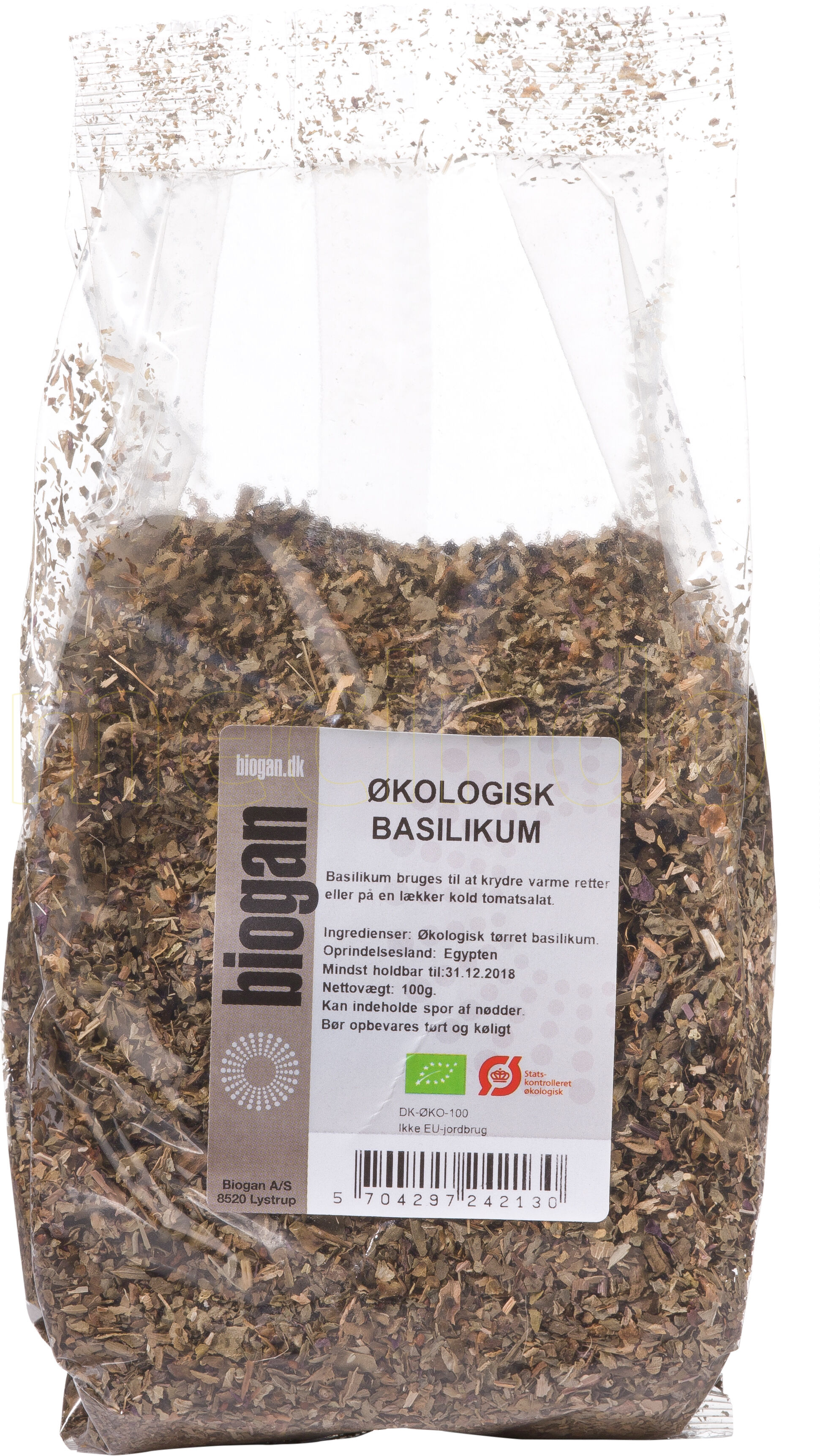 Biogan Økologisk Basilikum - 100 g