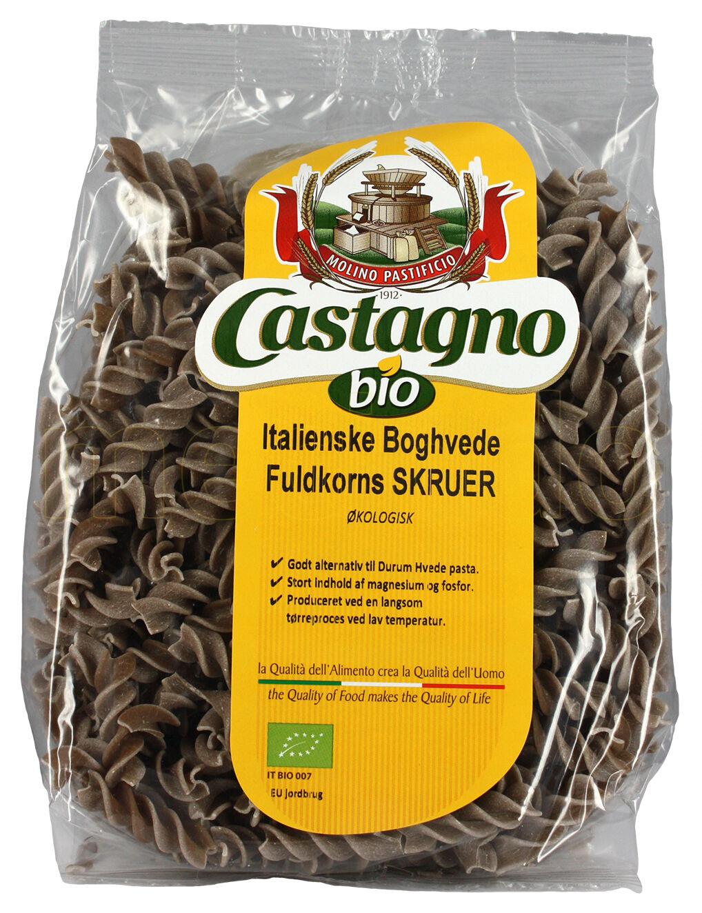 Castagno Fullkorn Bokhvete Skruer Ø - 250 g