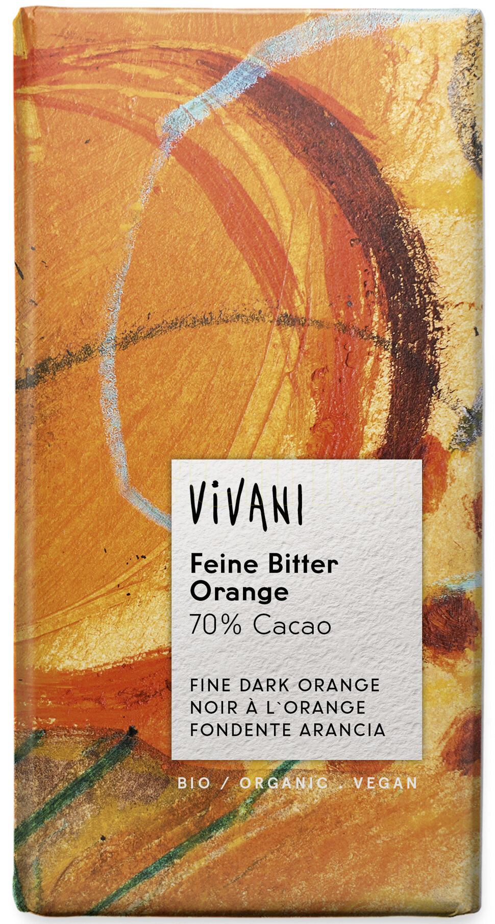 Vivani Bitter Orange Sjokolade Ø - 100 Gram
