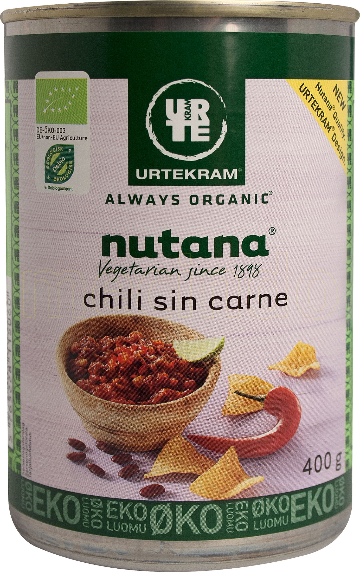 Nutana Chili sin carne Ø - 400 g