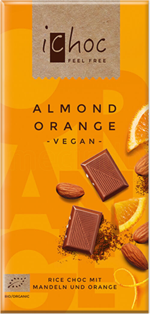 Ichoc Almond Orange Vegan Ø - 80 g