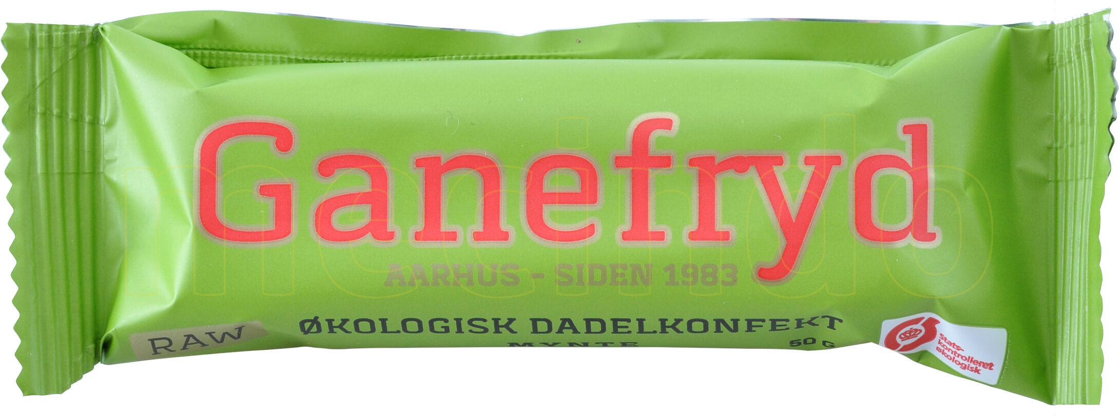 Ganefryd Rawbar Dadelkonfekt Mynte - 50 g