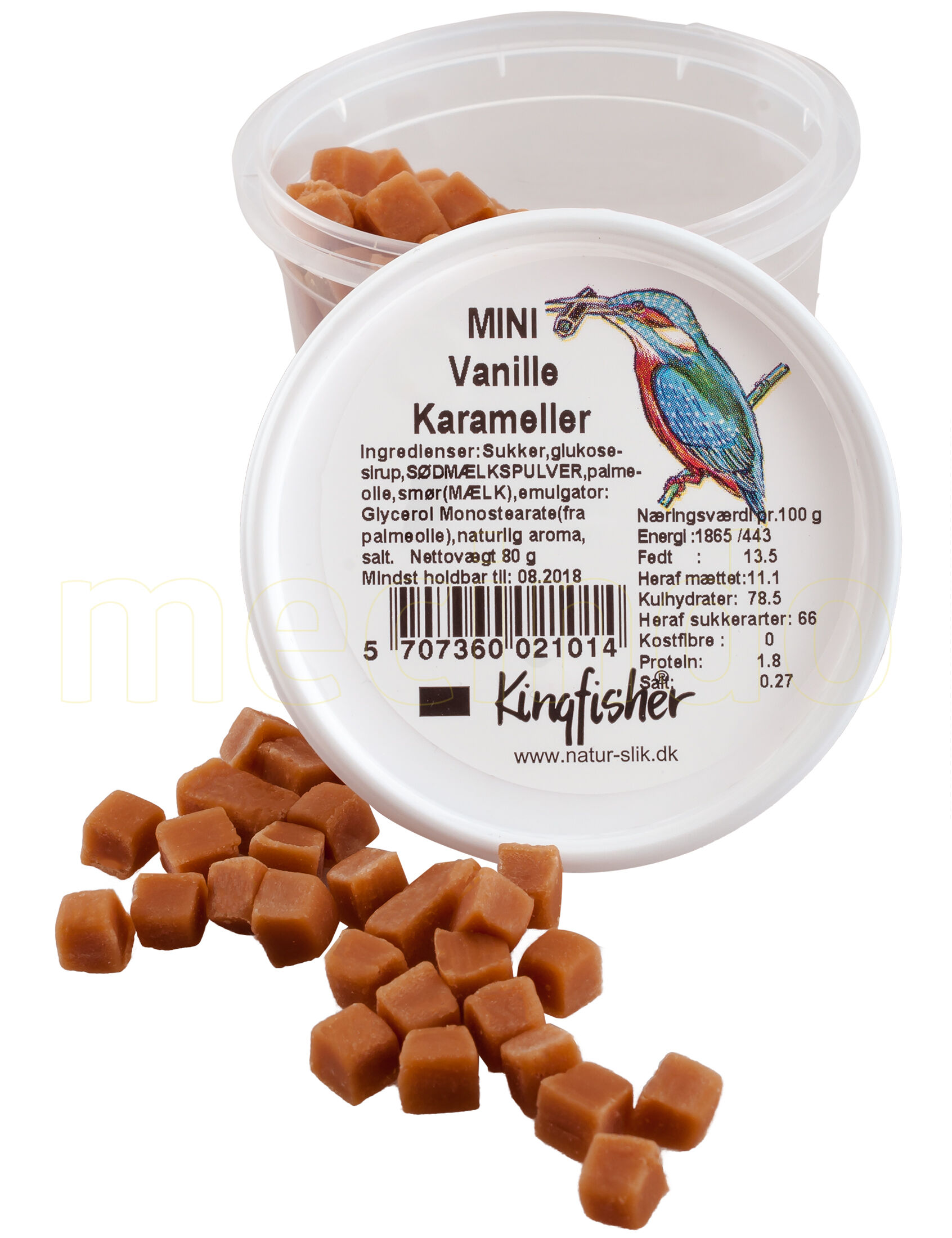 Kingfisher Vanilje karameller mini - 80 g