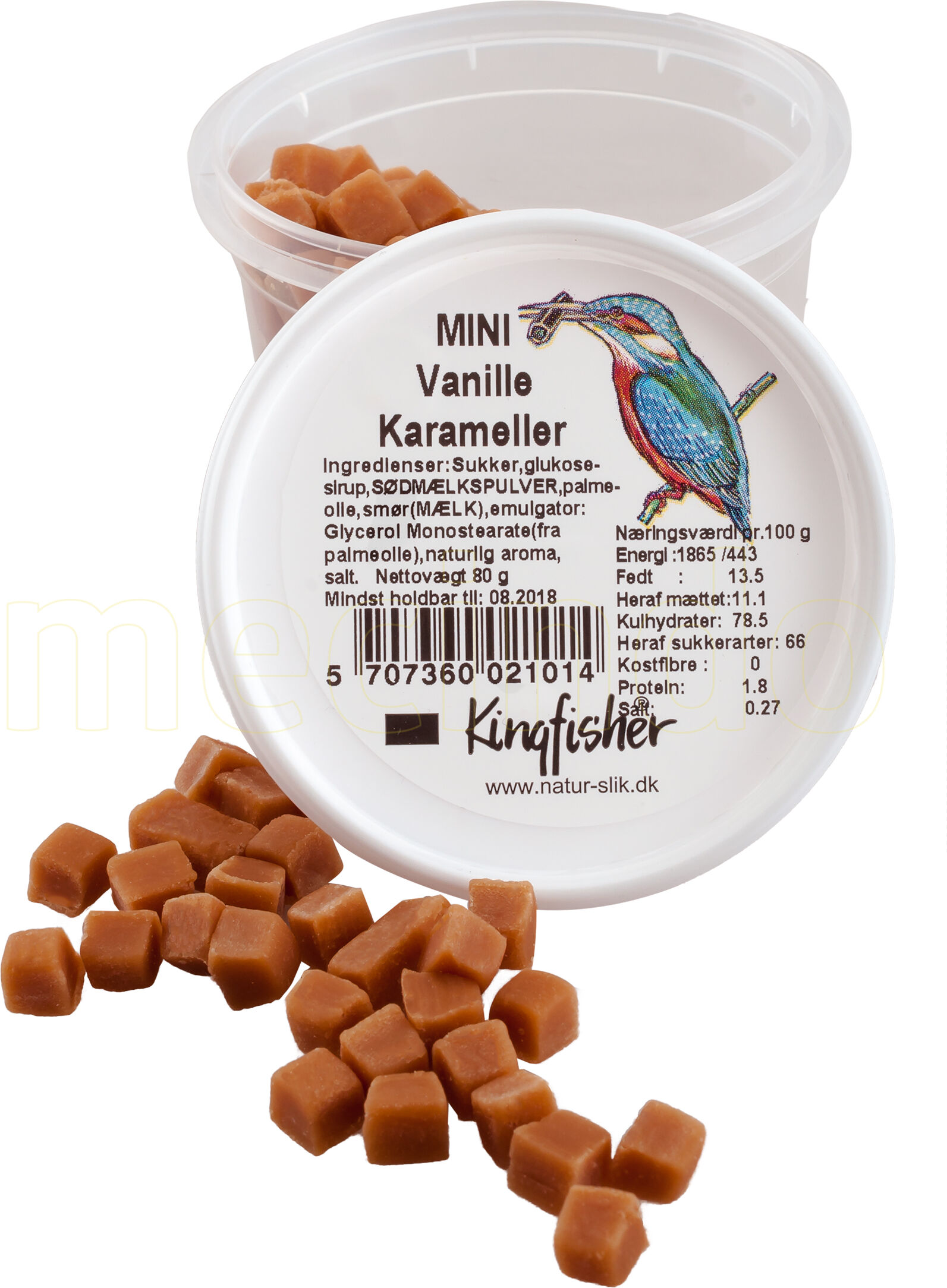 Kingfisher Vanilje karameller mini - 80 g