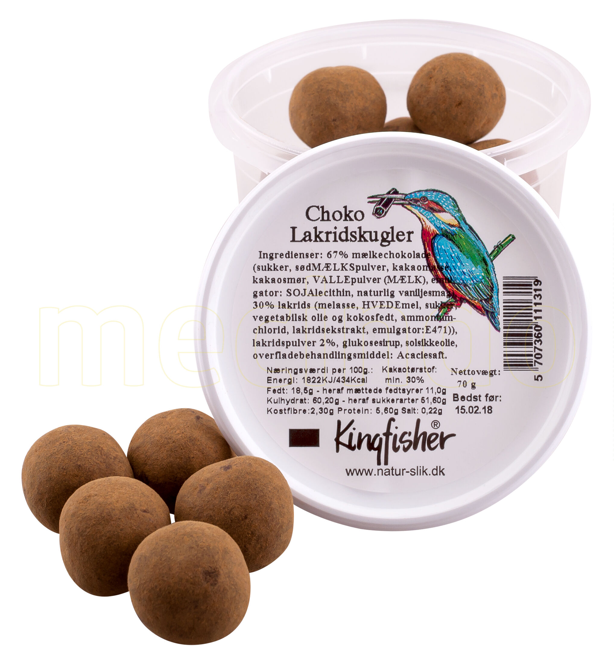 Kingfisher Choko Lakridskugler - 70 g